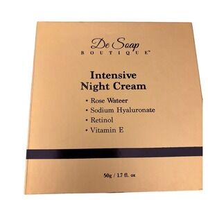 De Soap Boutique Intensive Night Cream Retinol Sodium Hyaluronate Vitamin E